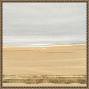 Amanti Art Abstract Gold Beach III by Chris Paschke Canvas Wall Art Print Framed 22 x 22-in. - 1 of 4