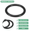 Unique Bargains Plastic Durable Multipurpose DTY Design Macrame And Knotting Supplies O Rings 30 Pcs - 2 of 4