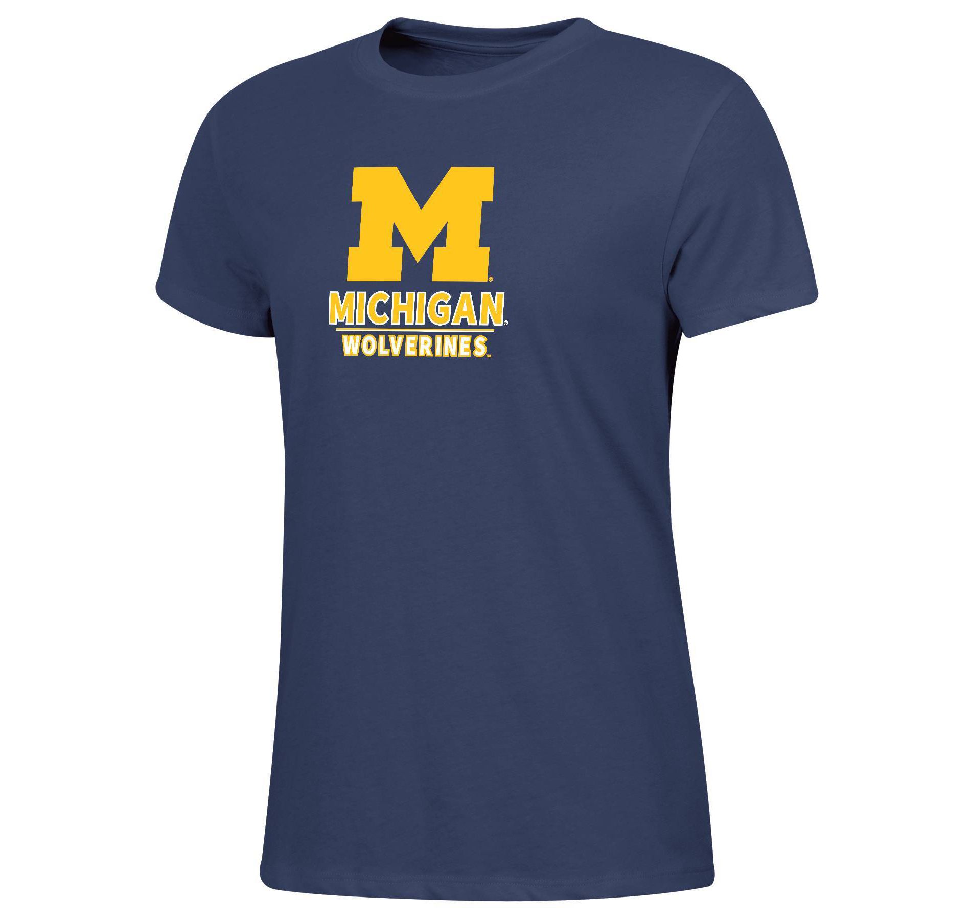 NCAA Michigan Wolverines Women's Crew T-Shirt - M: Relaxed Fit, Lightweight Jersey