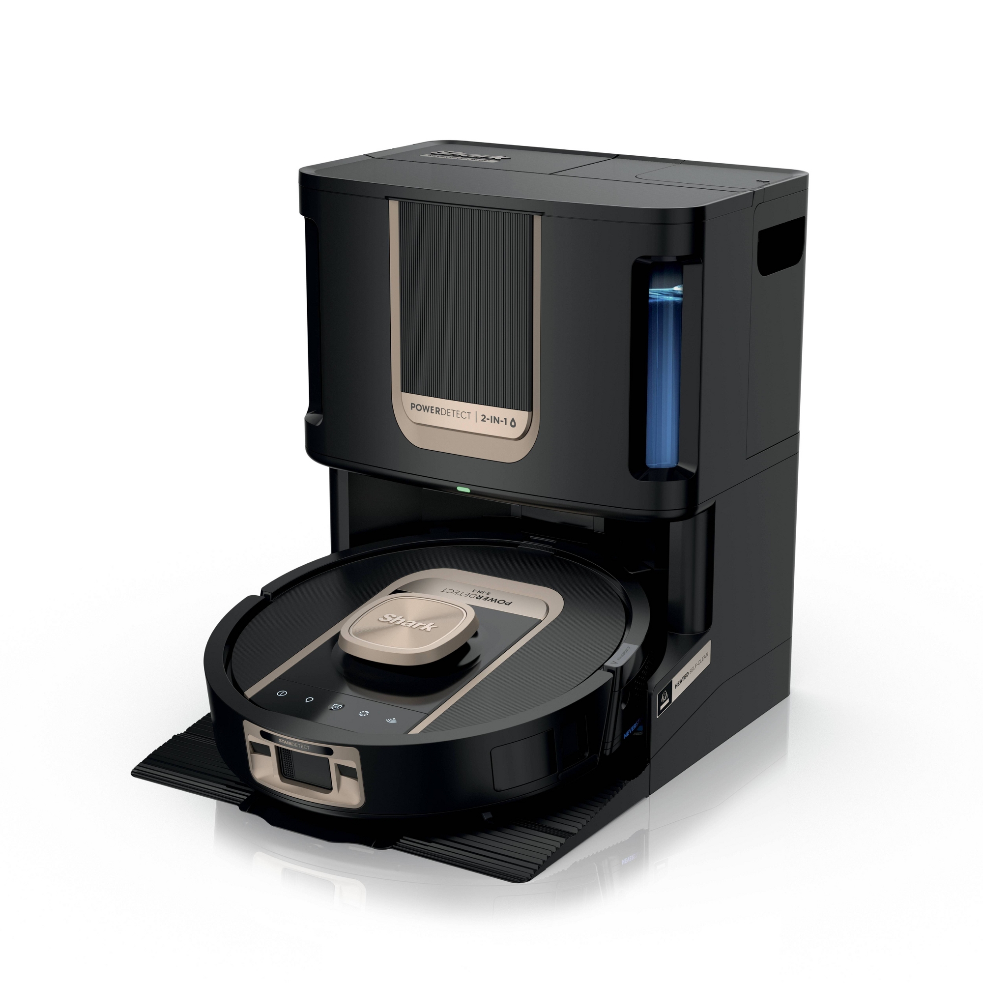 Shark PowerDetect 2-in-1 ThermaCharged Robot Vacuum & Mop RV2910XE 10" Cleaning Path Black