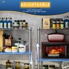Dolonm Wire Shelving Unit, 6000 LBS NSF Height Adjustable Metal Garage Storage Shelves with Wheels,Metal Shelves - 4 of 4