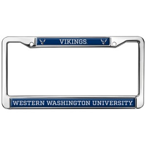 Western Washington University Mascot Full Size Standard License Plate Metal Frame - 1 of 4