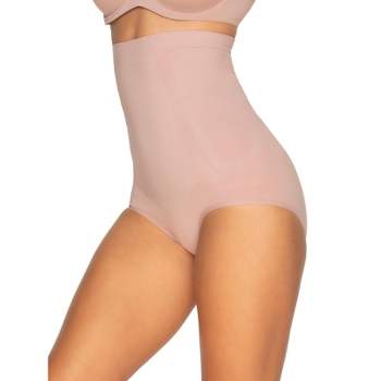 Felina  Fusion Mid-Thigh Shapewear Bodysuit (Warm Neutral, Medium) 