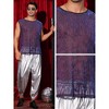 Lars Amadeus Men's Party Round Neck Sheer See Through Glitter Sleeveless Shining Tank Top - 4 of 4