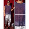 Lars Amadeus Men's Party Round Neck Sheer See Through Glitter Sleeveless Shining Tank Top - image 4 of 4