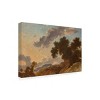 Trademark Fine Art - Masters Collection Sunset Mountain Landscape JeanHonore? Fragonard Canvas Art - 4 of 4
