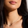 EVRY JEWELS WATERPROOF Gold or Silver Plated Crystal Heart Outline Necklace - 2 of 2