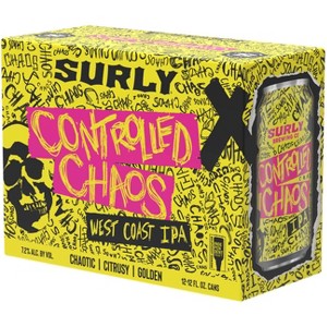 Surly Brewing Controlled Chaos West Coast IPA - 12pk/12 fl oz Cans - 1 of 3