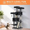 66" Tall Cat Tree Tower for Large Cats 20 Lbs+, Heavy Duty Indoor Cat Condo with Hammocks & Scratching Posts - 2 of 4