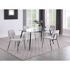 Chintaly Imports,Contemporary Diamond Stitch-Back Side Chair - 2 of 4