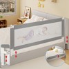 Hachikiko 78.7-Inch Toddler Bed Rail - Adjustable Safety Guardrail for Queen, King, Twin & More Beds - 2 of 4