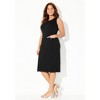 Catherines Women's Plus Size Ponte Sleeveless Shift Dress - 4 of 4