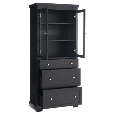 LunaLulinlk 70.1" Modern High Freestanding Tall Bathroom Cabinet with 2 Adjustable Shelves, 3 Drawers