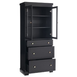 LunaLulinlk 70.1" Modern High Freestanding Tall Bathroom Cabinet with 2 Adjustable Shelves, 3 Drawers - 1 of 4