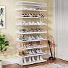 Hommoo 63" Tall 8-Tier Acrylic Shoe Rack - 2 of 4