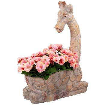 Northlight Giraffe Outdoor Ceramic Garden Planter - 17"