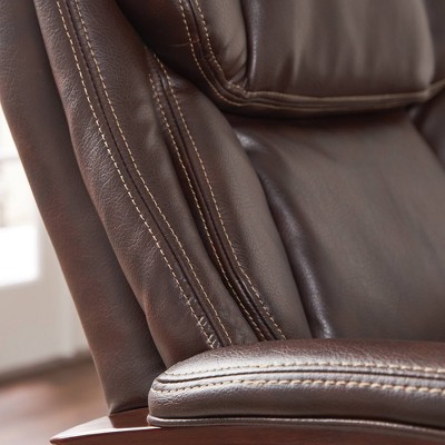 Brown Leather High Back Swivel Executive Office Chair