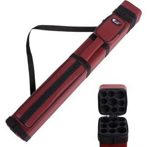 GSE 3x6 Square Hard Pool Cue Case, Billiard Stick Carrying Case for 3 Sticks, Billiard Cue Cases - 1 of 4