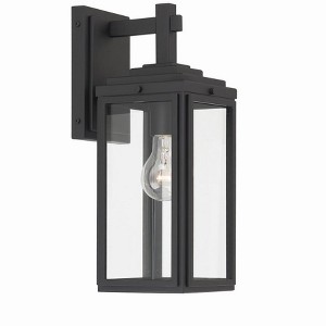 Crystorama Lighting Byron 1 - Light Sconce in  Matte Black - 1 of 3
