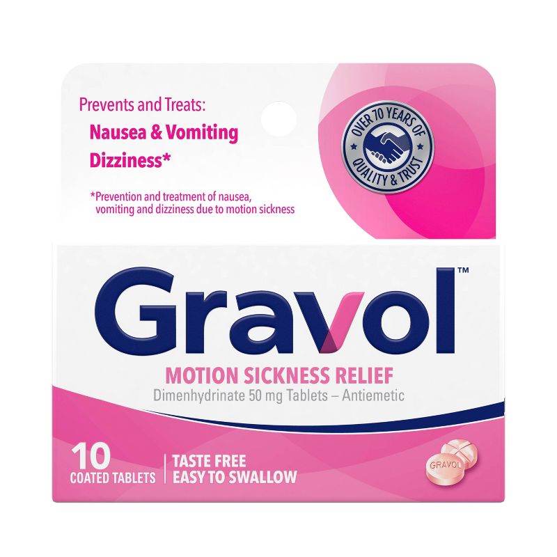 Gravol DMH Coated Tablets - 10ct, 1 of 7
