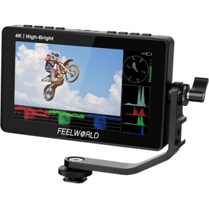 FEELWORLD F5 Prox 5.5 Inch 1600nit High Bright DSLR Camera Field Monitor Touchscreen Waveform 3D LUT F970 External Kit - 1 of 1