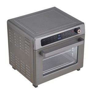 VEVOR 12-IN-1 Air Fryer Toaster Oven, 25L Convection Oven, 1700W Stainless Steel Toaster Ovens Countertop Combo with Grill, Pizza Pan, Gloves - 1 of 4
