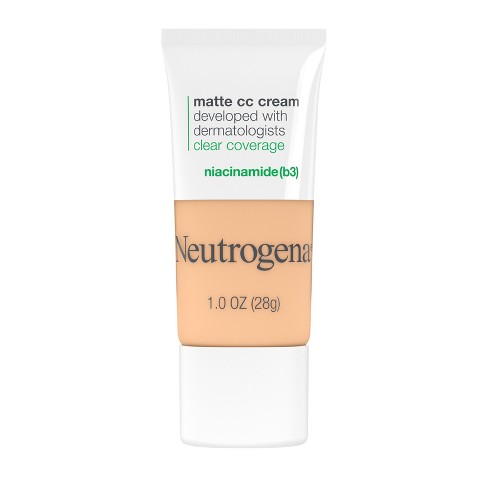 Neutrogena Clear Coverage Flawless Matte Color Correcting Cream,  Full-coverage - 2.0 Porcelain : Target
