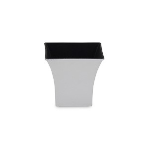 HomeRoots 5" White Recycled Plastic Indoor Outdoor Square Nursery Pot - 1 of 3
