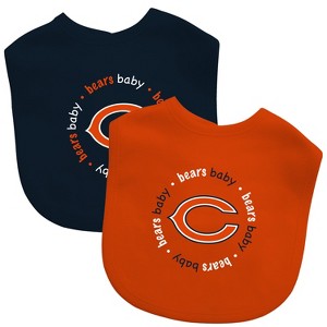 BabyFanatic Officially Licensed Unisex Baby Bibs 2 Pack - NFL Chicago Bears - 1 of 3