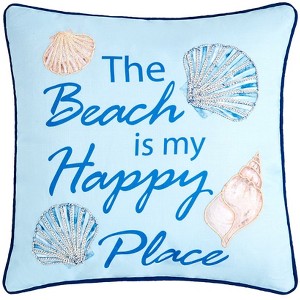 The Lakeside Collection Beach-Themed Embroidered Accent Pillows - 1 of 3