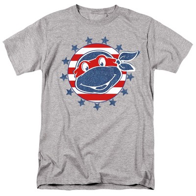 Men's Teenage Mutant Ninja Turtles 4th Of July Headshot T-Shirt