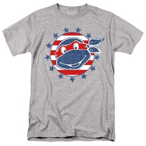 Men's Teenage Mutant Ninja Turtles 4th Of July Headshot T-Shirt - 1 of 4