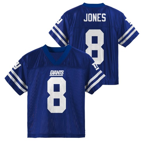 Nfl New York Giants Boys' Short Sleeve Jones Jersey : Target