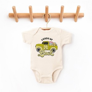 The Juniper Shop Loads Of Luck Retro Truck Baby Bodysuit - 1 of 2