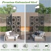 NicBex 1-Panel Room Divider Privacy Screen with Metal Legs for Home & Office, Black - 2 of 4