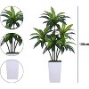 coucheta Artificial Tree, Artificial Plants with Planter, Large Artificial Dracaena Plant Indoor Decor Artificial Trees for Office Home Porch - 4 of 4