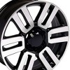 OE Wheels TY10 20 Inch Rim Fits 4Runner Style 6x139.7 20x7 Gloss Black Machined - Hollander 69561 (1) - 2 of 4