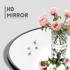 MAYEERTY Black Arch Shaped Thin Edged Aluminum Alloy Full Length Mirror with Stand for Living Room and Bedroom Wall Decor - 3 of 4