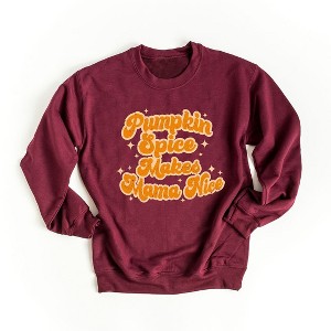 Simply Sage Market Women's Graphic Sweatshirt Pumpkin Spice Makes Mama Nice - 1 of 4