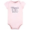 Hudson Baby Infant Girl Cotton Bodysuits, Mamas Girl Tiny Flower - 2 of 4