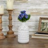 Allstate Floral 8" Blue Pansy Artificial Silk Floral Bouquet - 2 of 4