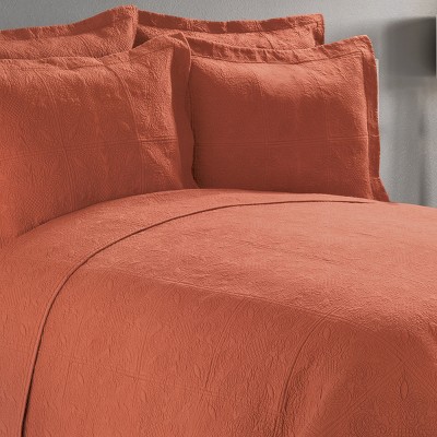 Terra Cotta Cotton Matelassé Standard Sham