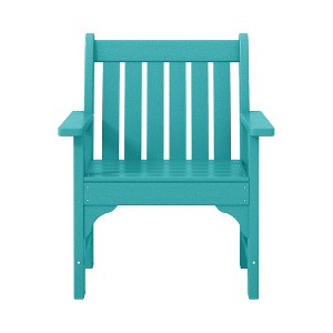 WestinTrends Outdoor Patio HDPE Adirondack Dining Arm Chair - 1 of 4
