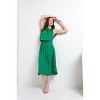 WEST K Women's Viviana Flowy Smocked-Wasit Satin Tank Midi Dress - 2 of 4