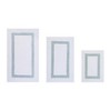 Hotel 3 PC Bath Rug 100% Premium Cotton Tufted Weave Two Tone Reversible Bathroom Rug, Super Soft Absorbent, Machine Washable Bath Mat - 2 of 4