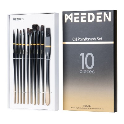 Meeden 10 Piece Oil Paintbrush Set