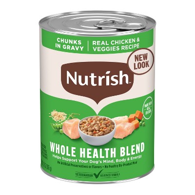 Nutrish Chunks in Gravy Chicken & Vegetable Wet Dog Food - 13oz