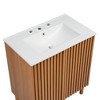 YOOCOZZ  Bathroom Vanity with Ceramic Sink, Solid Wood Legs, MDF U-Shaped Adjustable Shelf, Soft-Close Doors - 4 of 4
