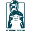Men's Star Wars The Mandalorian The Child and Bounty Hunter Silhouette T-Shirt - 2 of 4