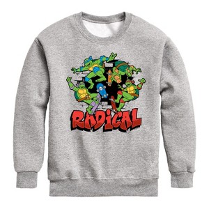 Boys' - Teenage Mutant Ninja Turtles - Radical Group Graphic Long Sleeve Fleece Sweatshirt - 1 of 4